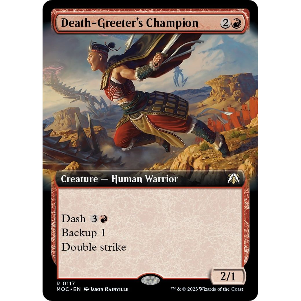 Image for Death-Greeter's Champion (Extended Art) (117) (MOC) - Magic: The Gathering