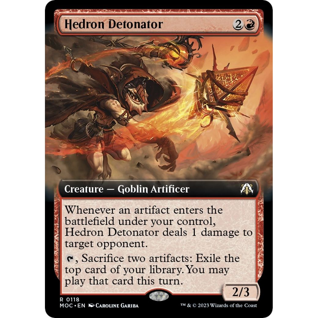Image for Hedron Detonator (Extended Art) (118) (MOC) - Magic: The Gathering