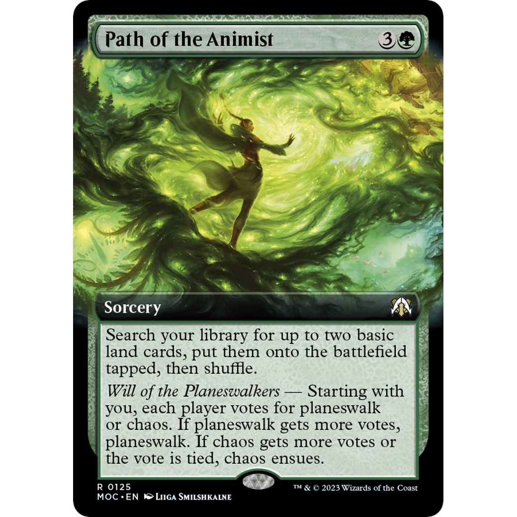 Image for Path of the Animist (Extended Art) (125) (MOC) - Magic: The Gathering