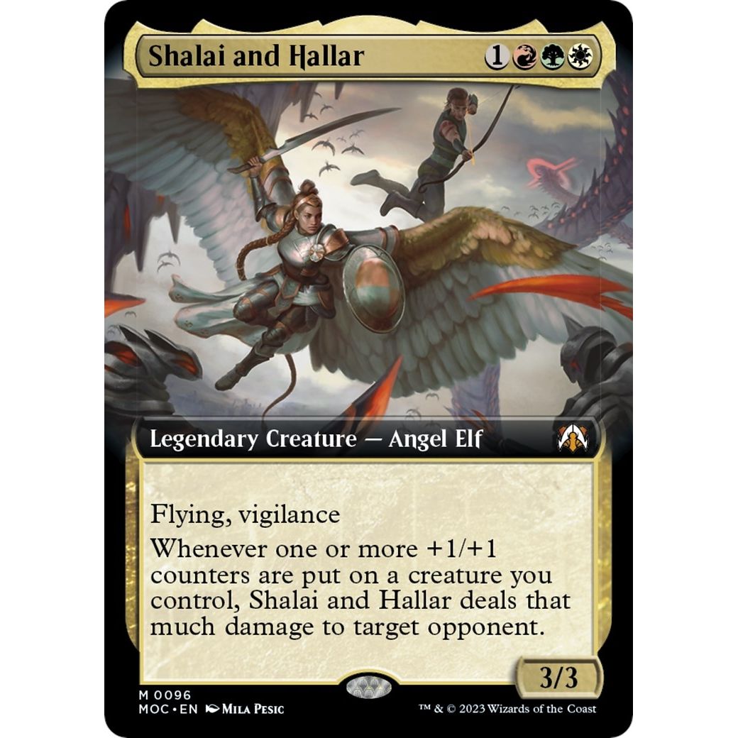 Image for Shalai and Hallar (Extended Art) (96) (MOC) - Magic: The Gathering
