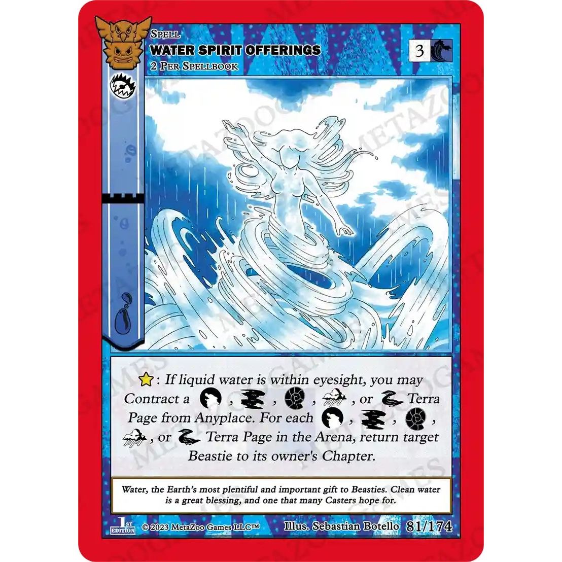 Image for Water Spirit Offerings (81/174) (NATFE) - MetaZoo