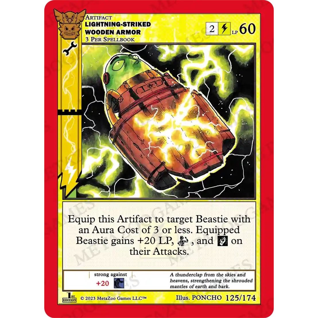 Image for Lightning-Striked Wooden Armor (125/174) (NATFE) - MetaZoo