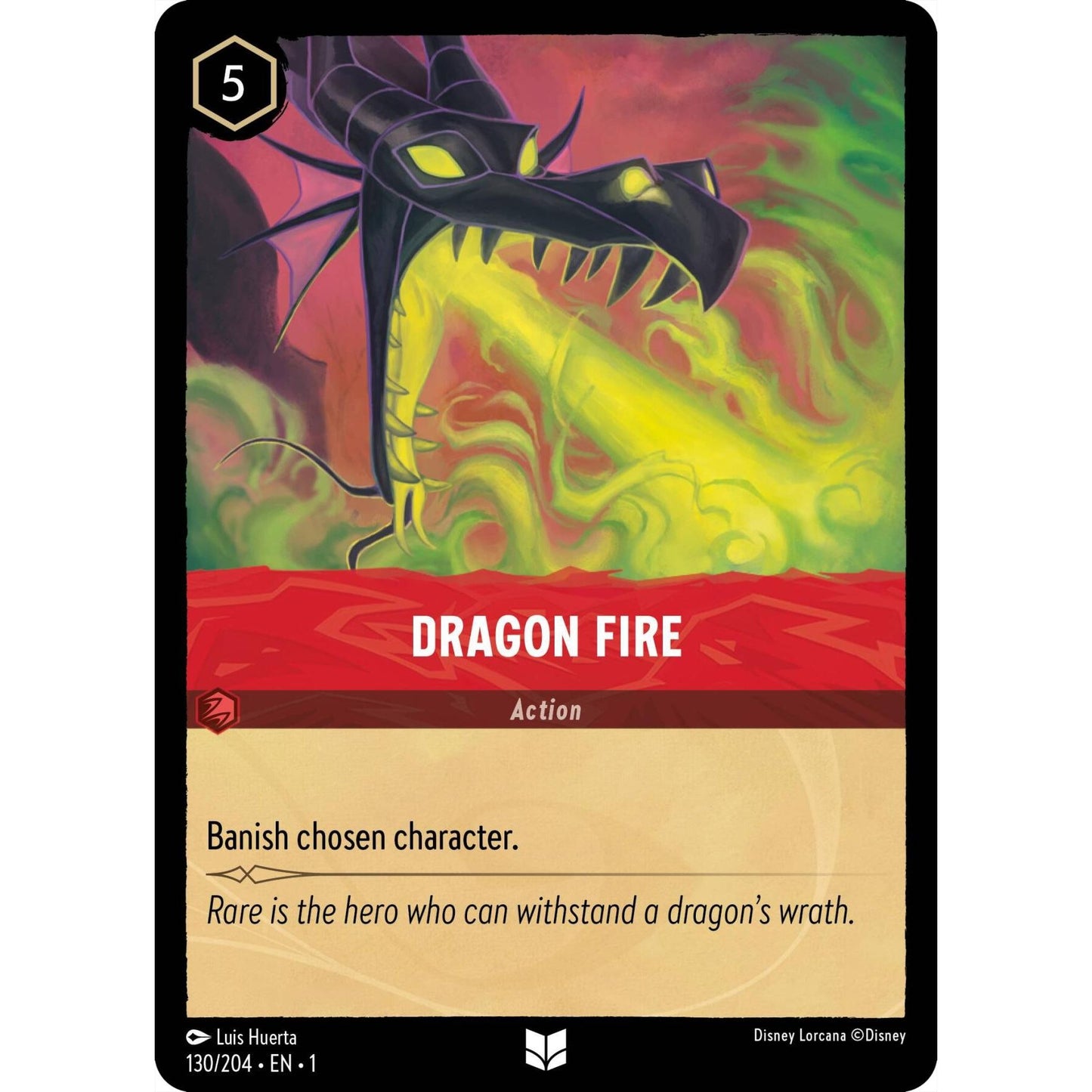 Image for Dragon Fire (130/204) (1) - Disney Lorcana