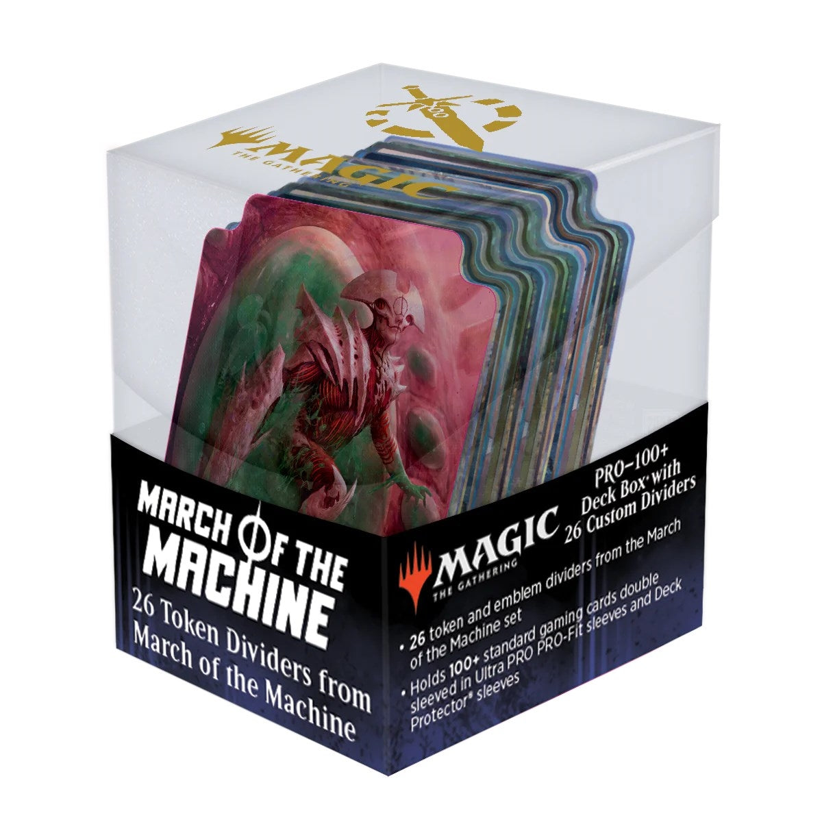 Image for Card Dividers Standard - Magic: The Gathering March of the Machine Emblems and Tokens (26-Pack) - Collectible Storage
