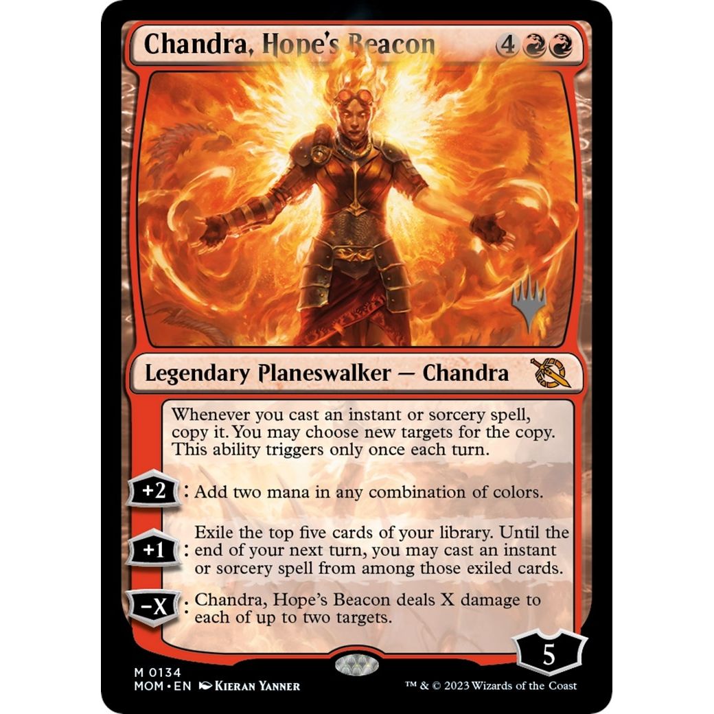 Image for Chandra, Hope's Beacon (134) (PPMOM) - Magic: The Gathering