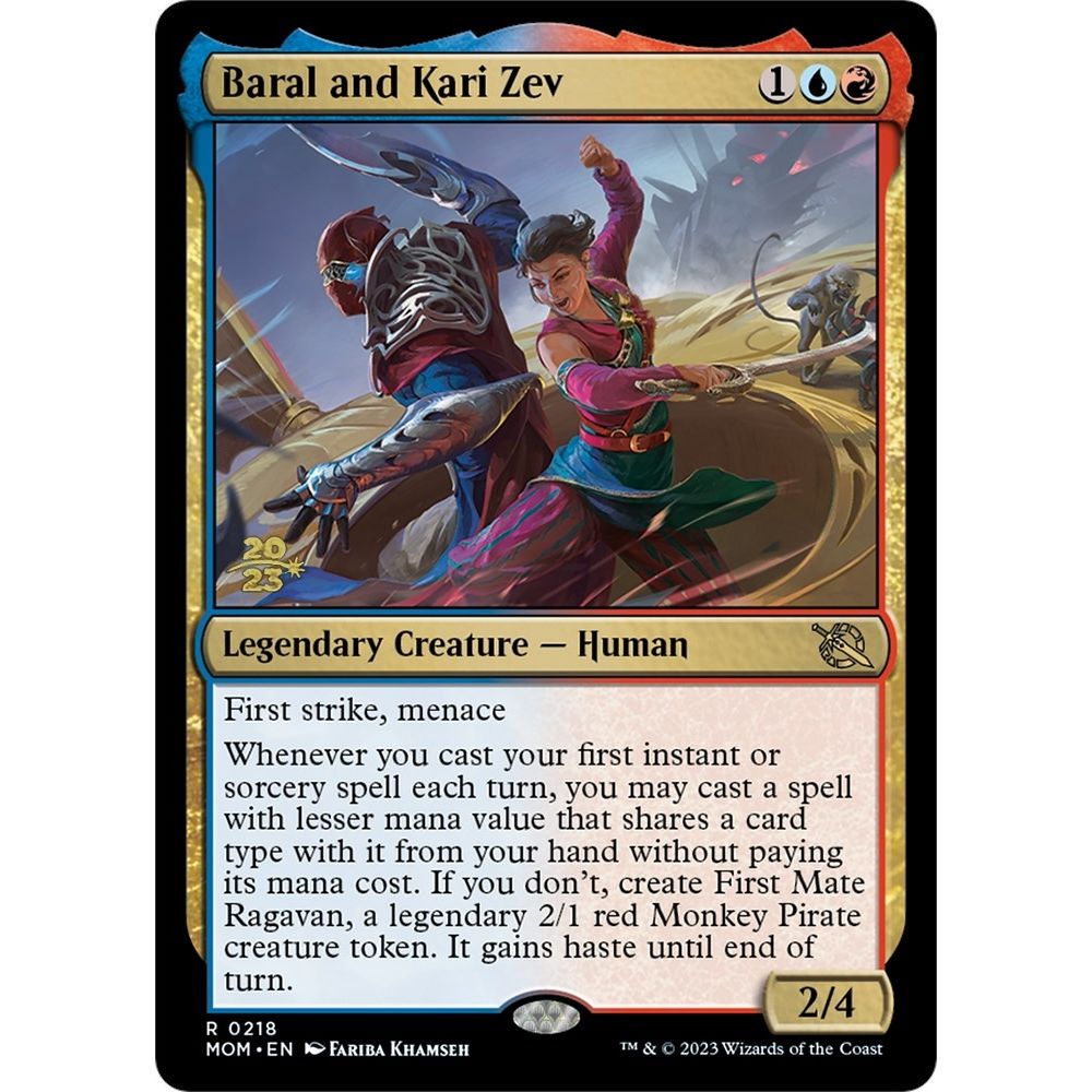 Image for Baral and Kari Zev (218) (PRE) - Magic: The Gathering