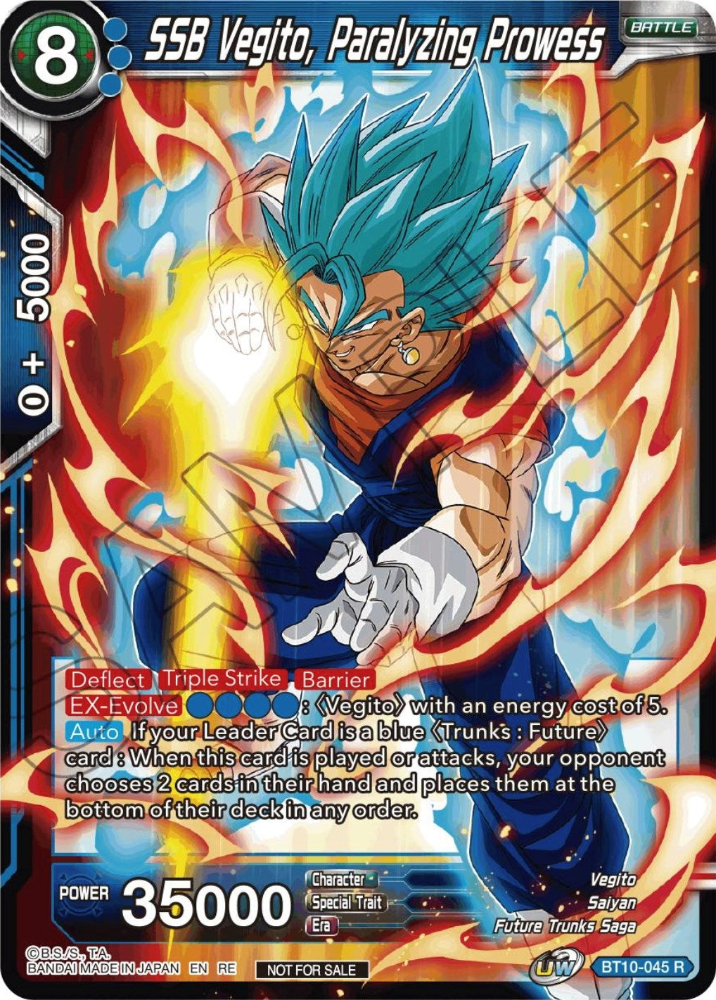 Image for SSB Vegito, Paralyzing Prowess (Championship Selection Pack 2023 Vol.1) (BT10-045) (TPR) - Dragon Ball Super: Masters