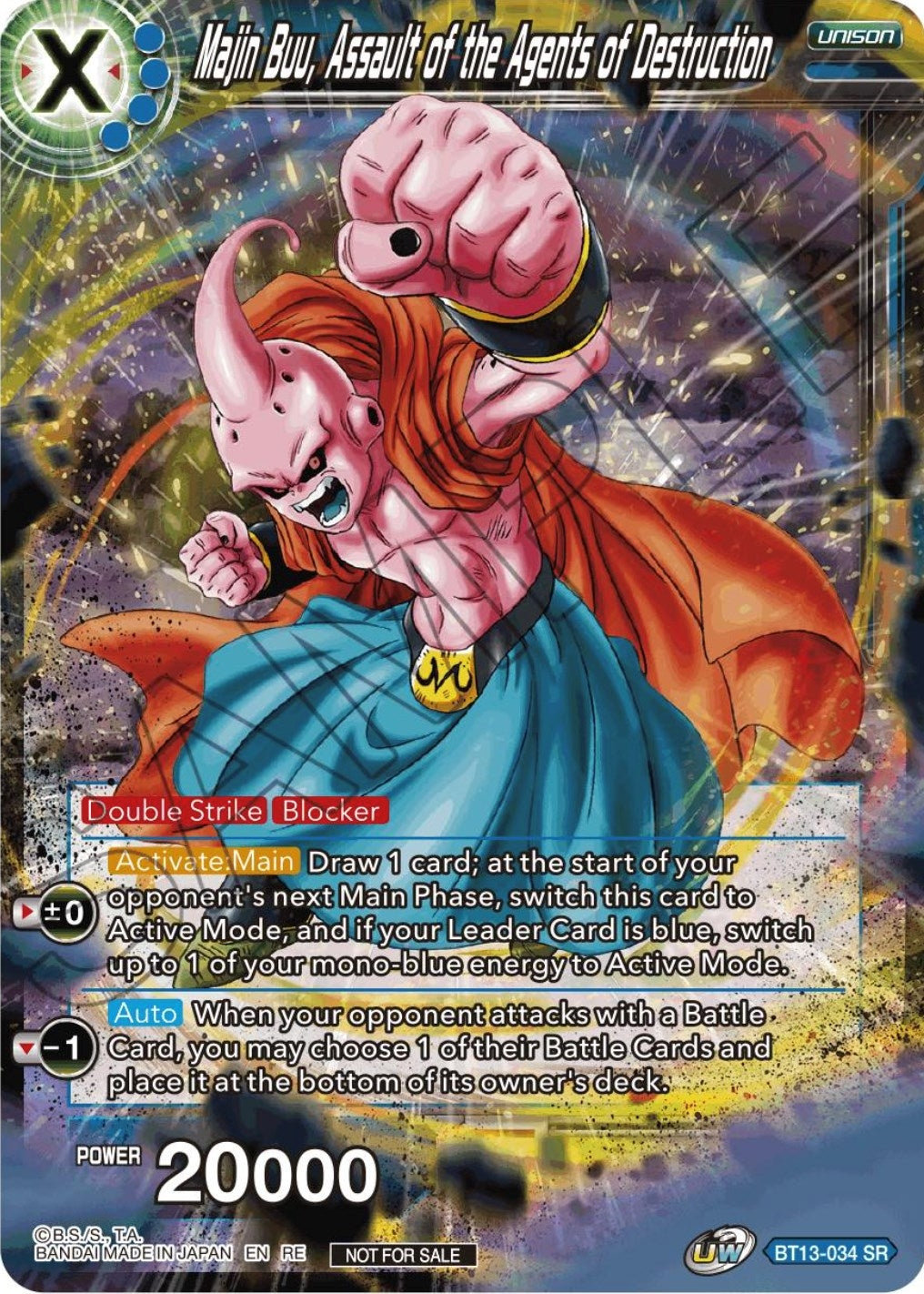 Image for Majin Buu, Assault of the Agents of Destruction (Championship Selection Pack 2023 Vol.1) (BT13-034) (TPR) - Dragon Ball Super: Masters