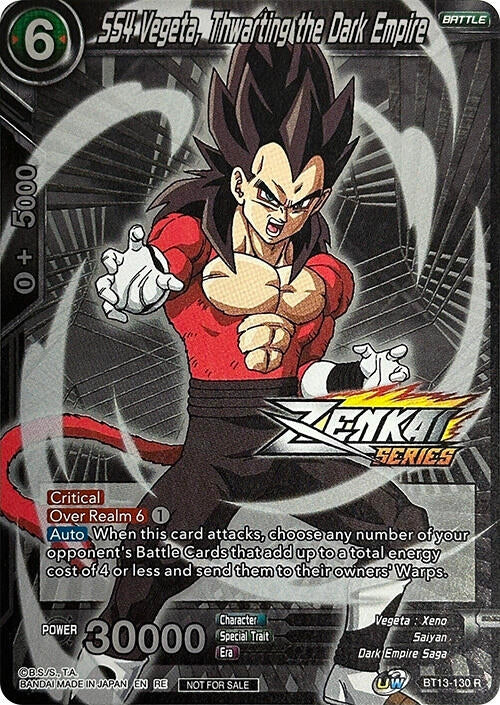Image for SS4 Vegeta, Thwarting the Dark Empire (Event Pack 11) (BT13-130) (TPR) - Dragon Ball Super: Masters