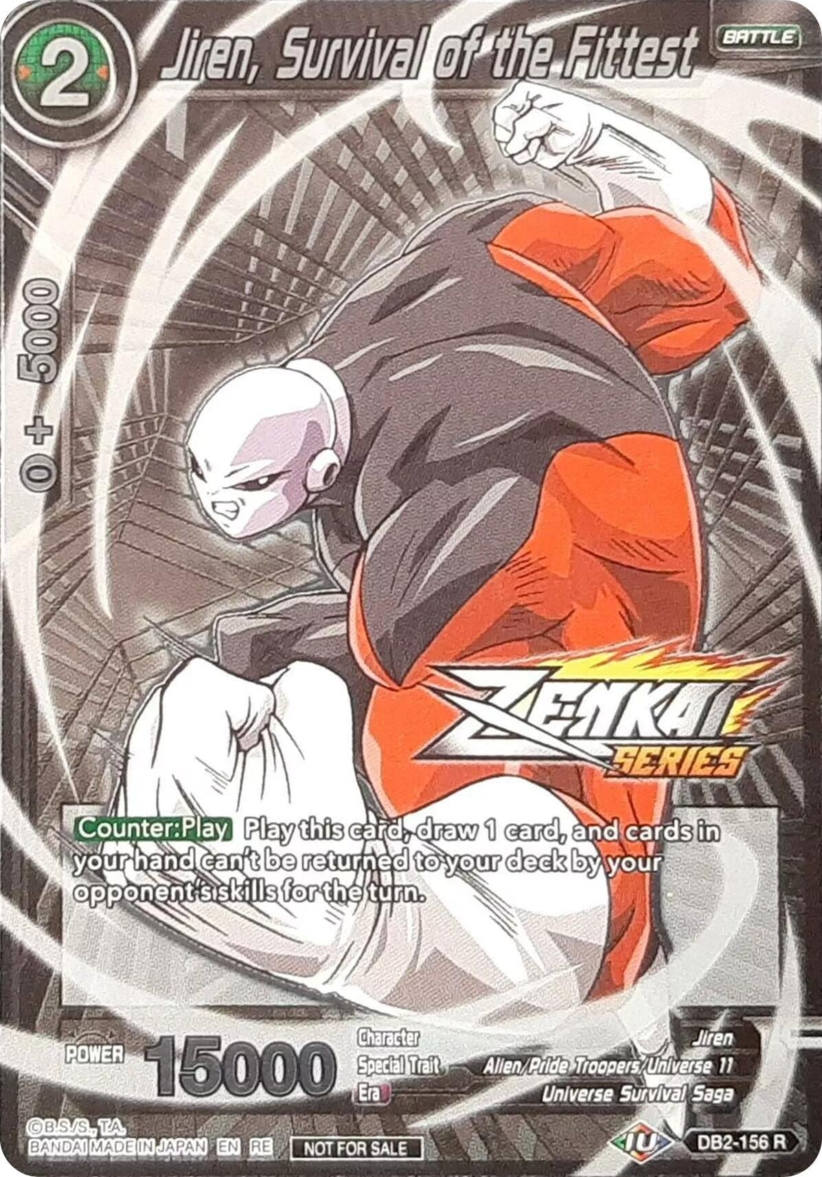 Image for Jiren, Survival of the Fittest (Event Pack 11) (DB2-156) (TPR) - Dragon Ball Super: Masters