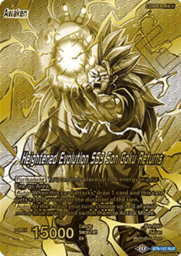Image for Son Goku // Heightened Evolution SS3 Son Goku Returns (Championship 2023 Golden Card Vol.1) (BT9-127) (TPR) - Dragon Ball Super: Masters