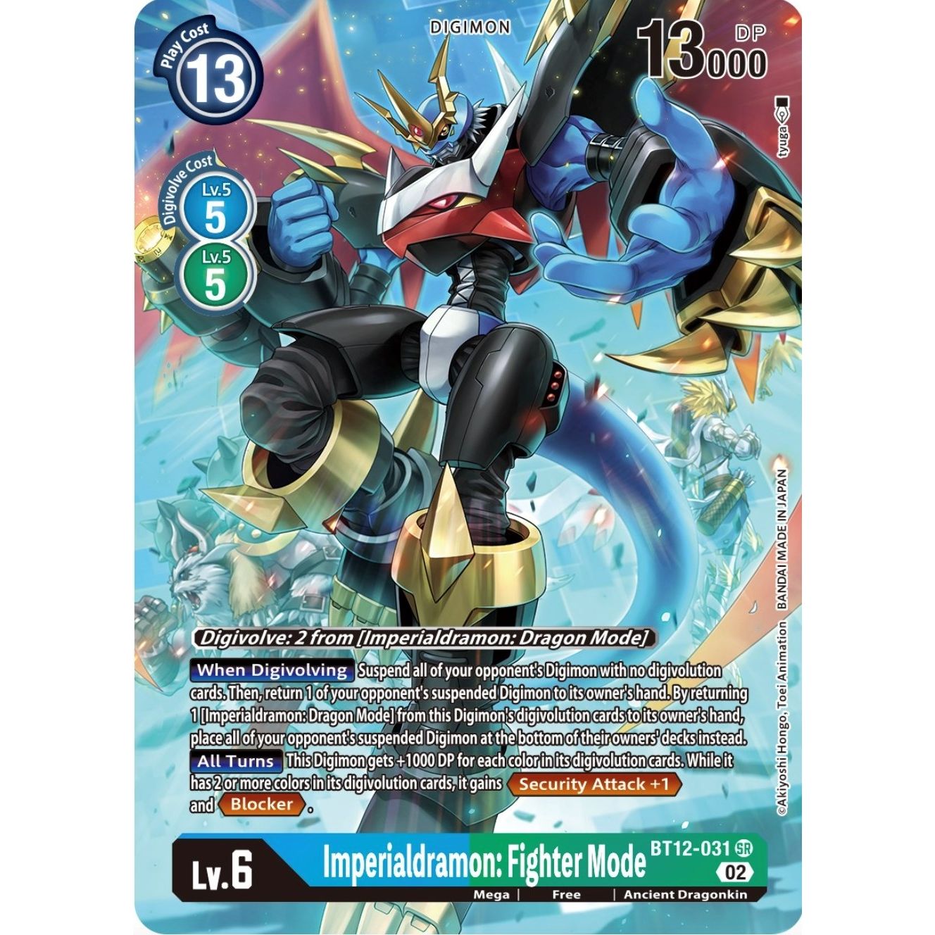 Image for Imperialdramon: Fighter Mode (Alternate Art) (BT12-031 SR) (BT12) - Digimon Card Game