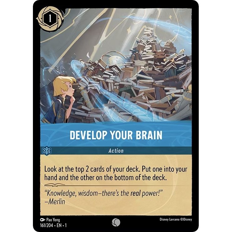 Image for Develop Your Brain (161/204) (1) - Disney Lorcana