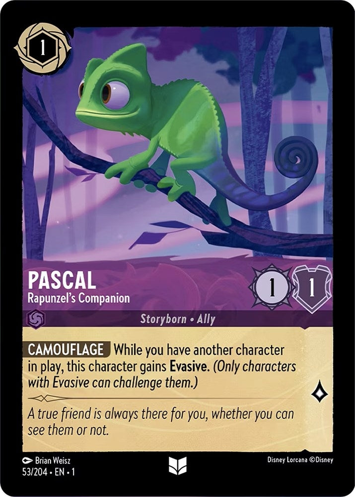 Image for Pascal - Rapunzel's Companion (53/204) (1) - Disney Lorcana