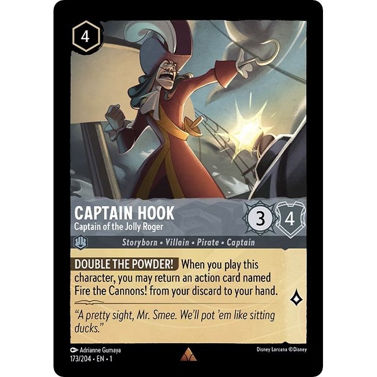 Image for Captain Hook - Captain of the Jolly Roger (173/204) (1) - Disney Lorcana