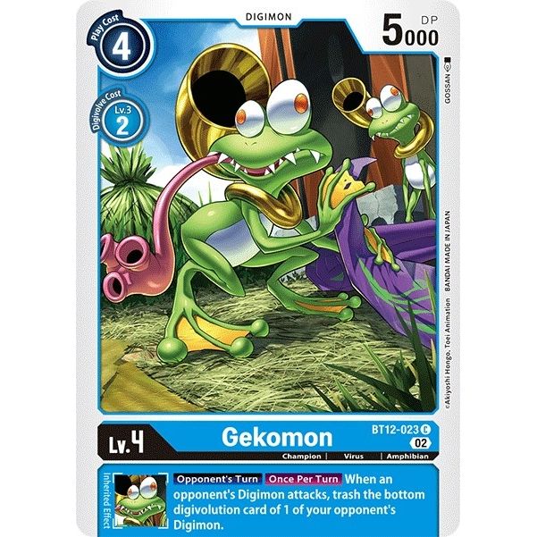 Image for Gekomon (BT12-023 C) (BT12) - Digimon Card Game