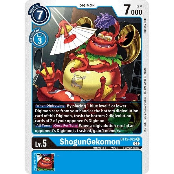 Image for ShogunGekomon (BT12-026 U) (BT12) - Digimon Card Game