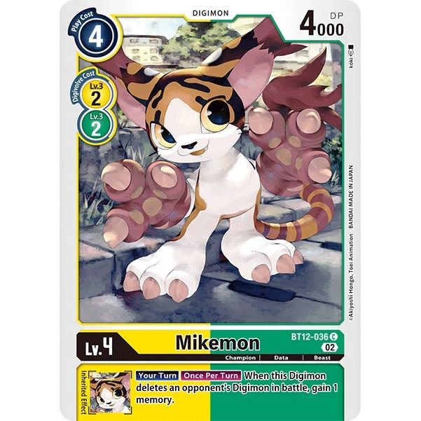 Image for Mikemon (BT12-036 C) (BT12) - Digimon Card Game