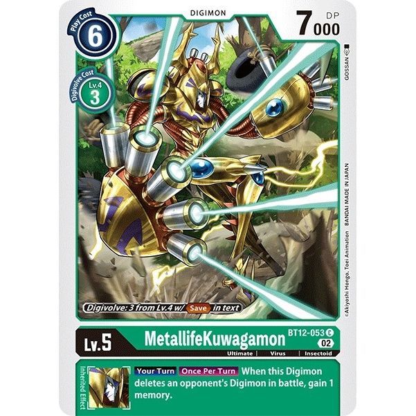 Image for MetallifeKuwagamon (BT12-053 C) (BT12) - Digimon Card Game
