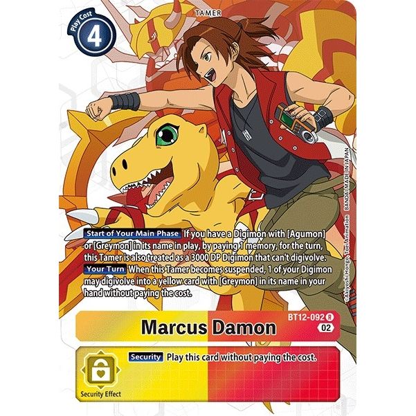 Image for Marcus Damon (Alternate Art) (BT12-092 R) (BT12) - Digimon Card Game