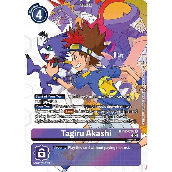Image for Tagiru Akashi (Alternate Art) (BT12-096 R) (BT12) - Digimon Card Game
