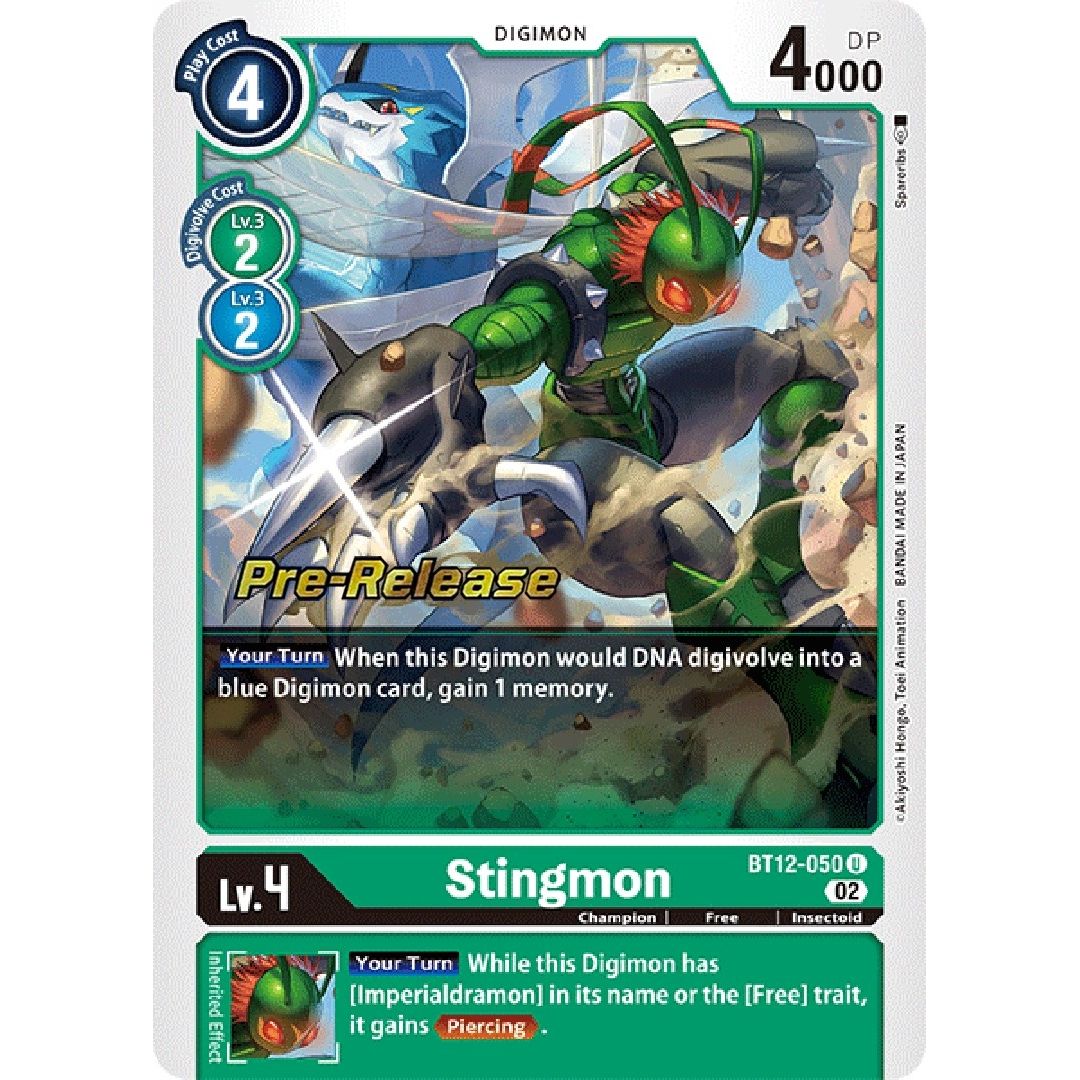 Image for Stingmon (BT12-050 U) (BT12_PR) - Digimon Card Game