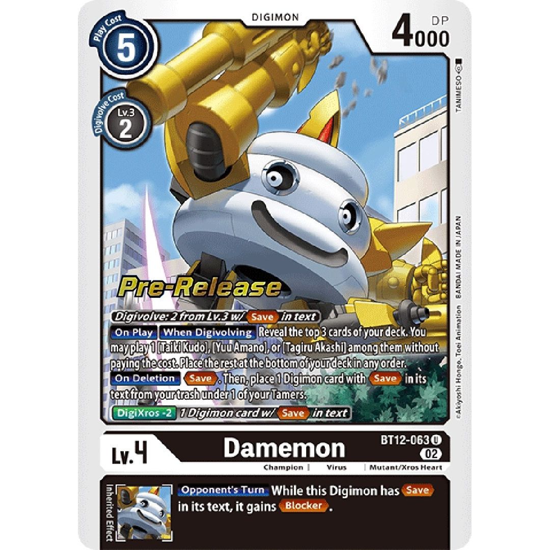 Image for Damemon (BT12-063 U) (BT12_PR) - Digimon Card Game
