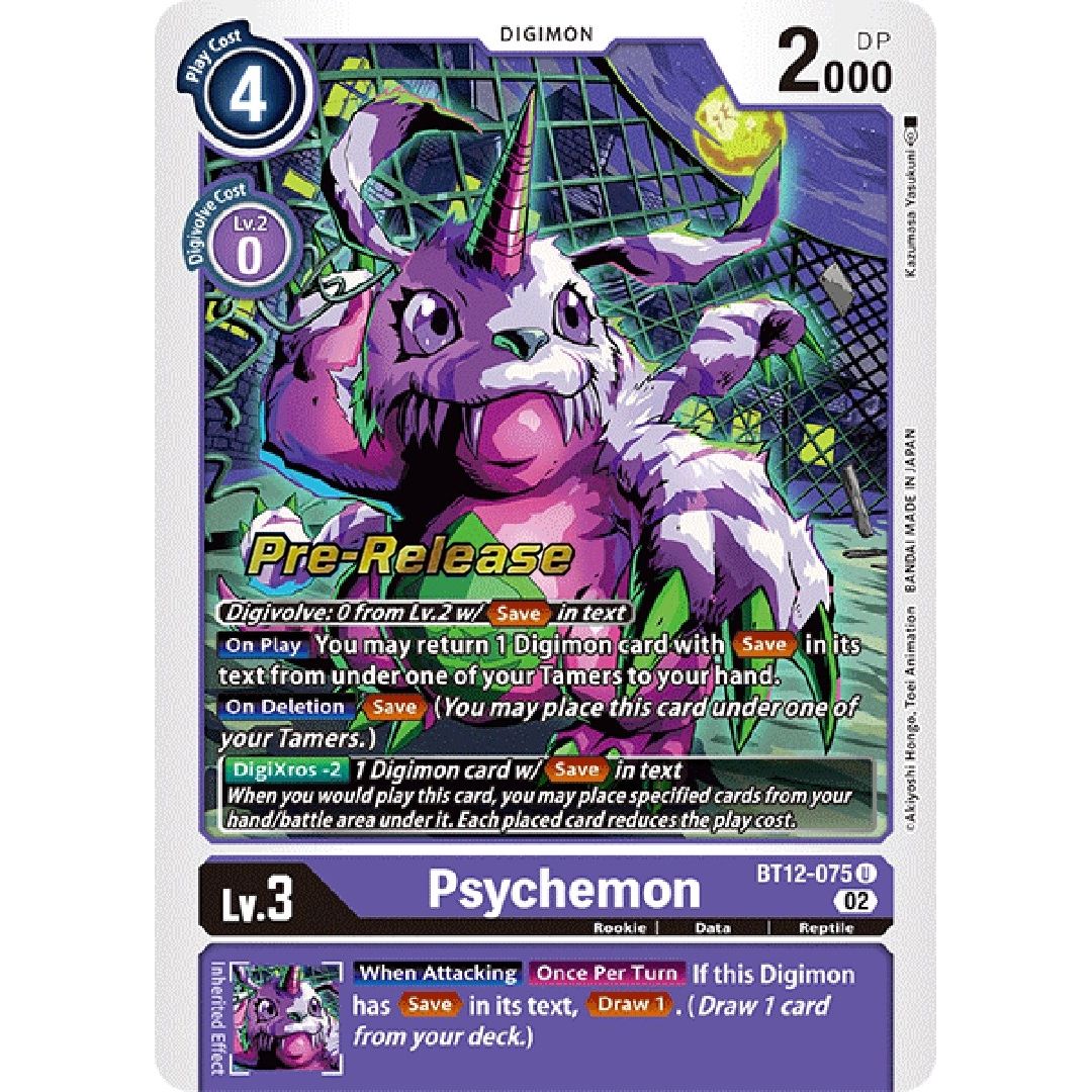 Image for Psychemon (BT12-075 U) (BT12_PR) - Digimon Card Game