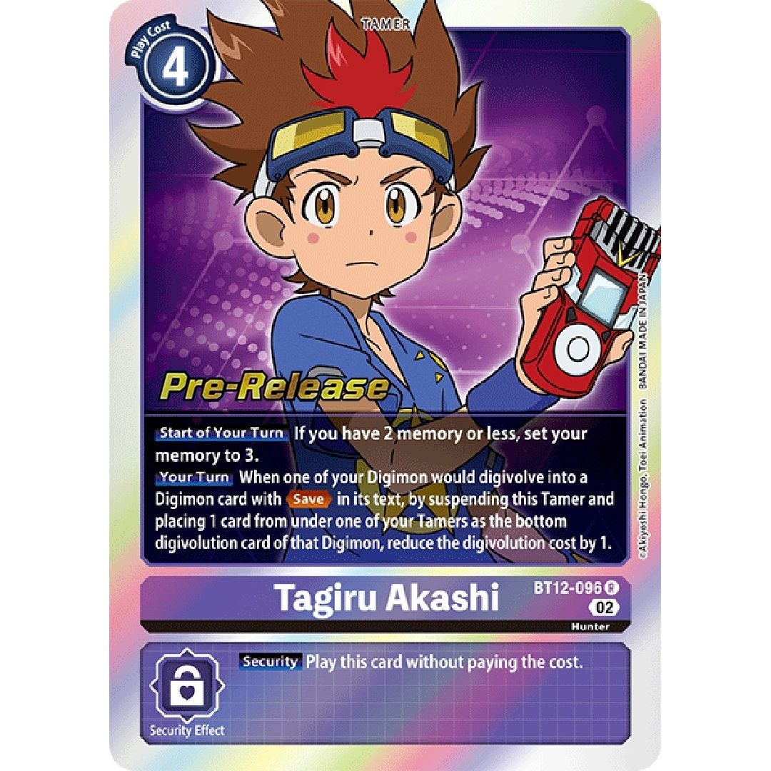Image for Tagiru Akashi (BT12-096 R) (BT12_PR) - Digimon Card Game