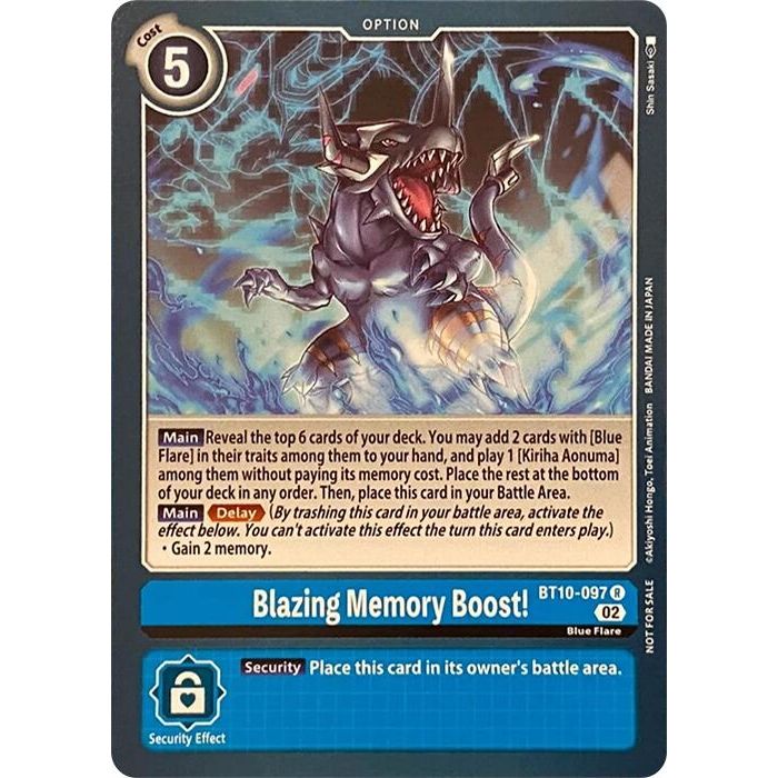 Image for Blazing Memory Boost! (BT10-097 R) (RPC) - Digimon Card Game