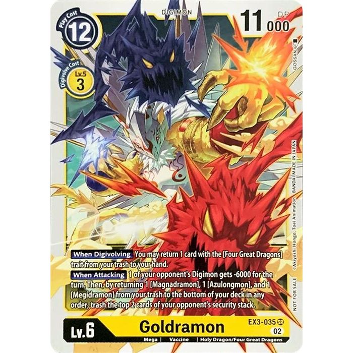 Image for Goldramon (EX3-035 SR) (RPC) - Digimon Card Game