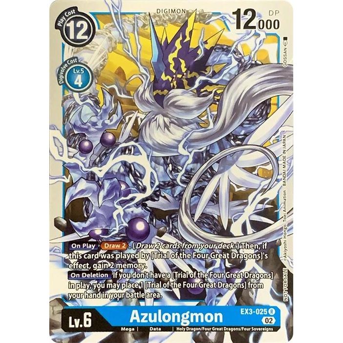 Image for Azulongmon (EX3-025 R) (RPC) - Digimon Card Game