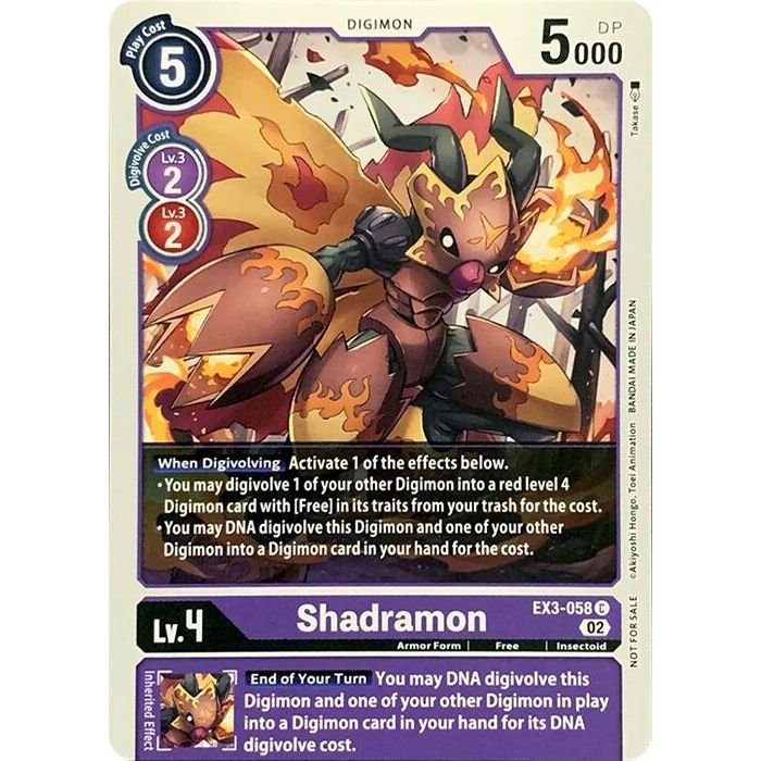 Image for Shadramon (EX3-058 C) (RPC) - Digimon Card Game