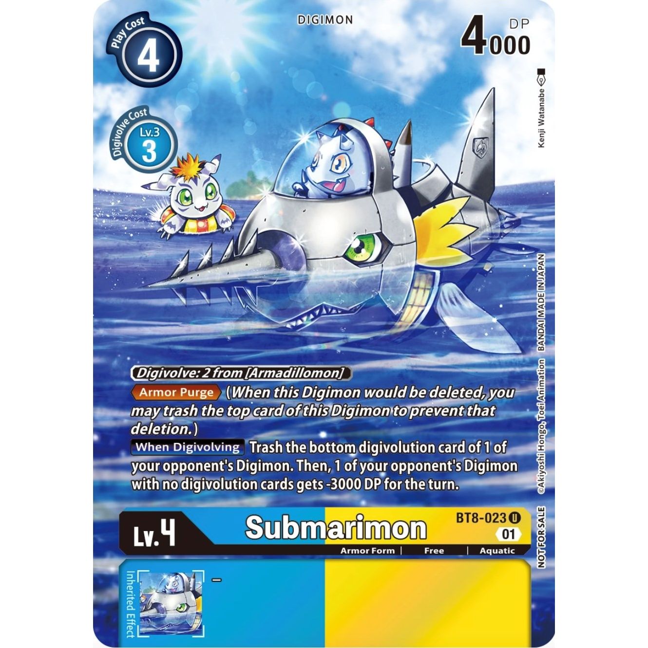 Image for Submarimon (Official Tournament Pack Vol.9) (BT8-023 U) (BT08) - Digimon Card Game