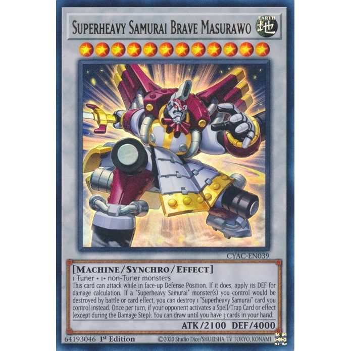 Image for Superheavy Samurai Brave Masurawo (CYAC-EN039) (CYAC) - YuGiOh