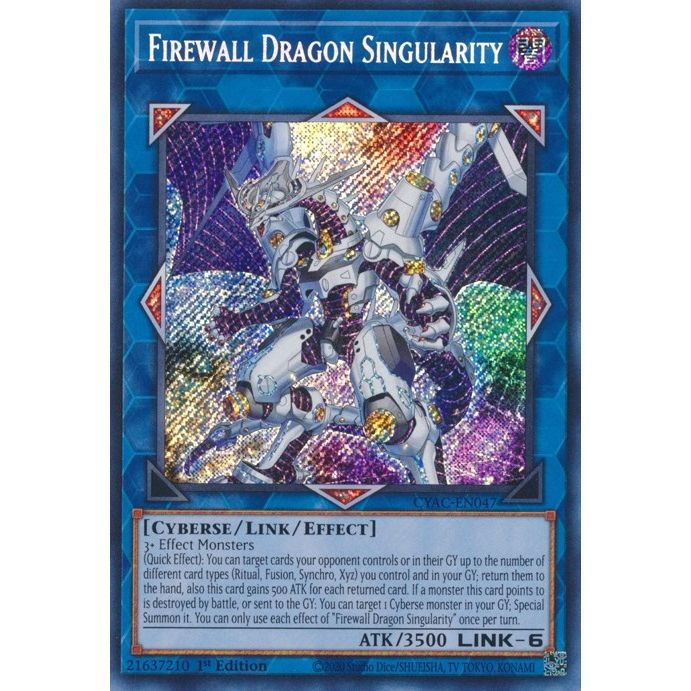 Image for Firewall Dragon Singularity (CYAC-EN047) (CYAC) - YuGiOh