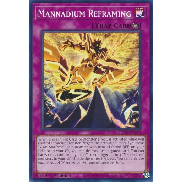 Image for Mannadium Reframing (CYAC-EN073) (CYAC) - YuGiOh