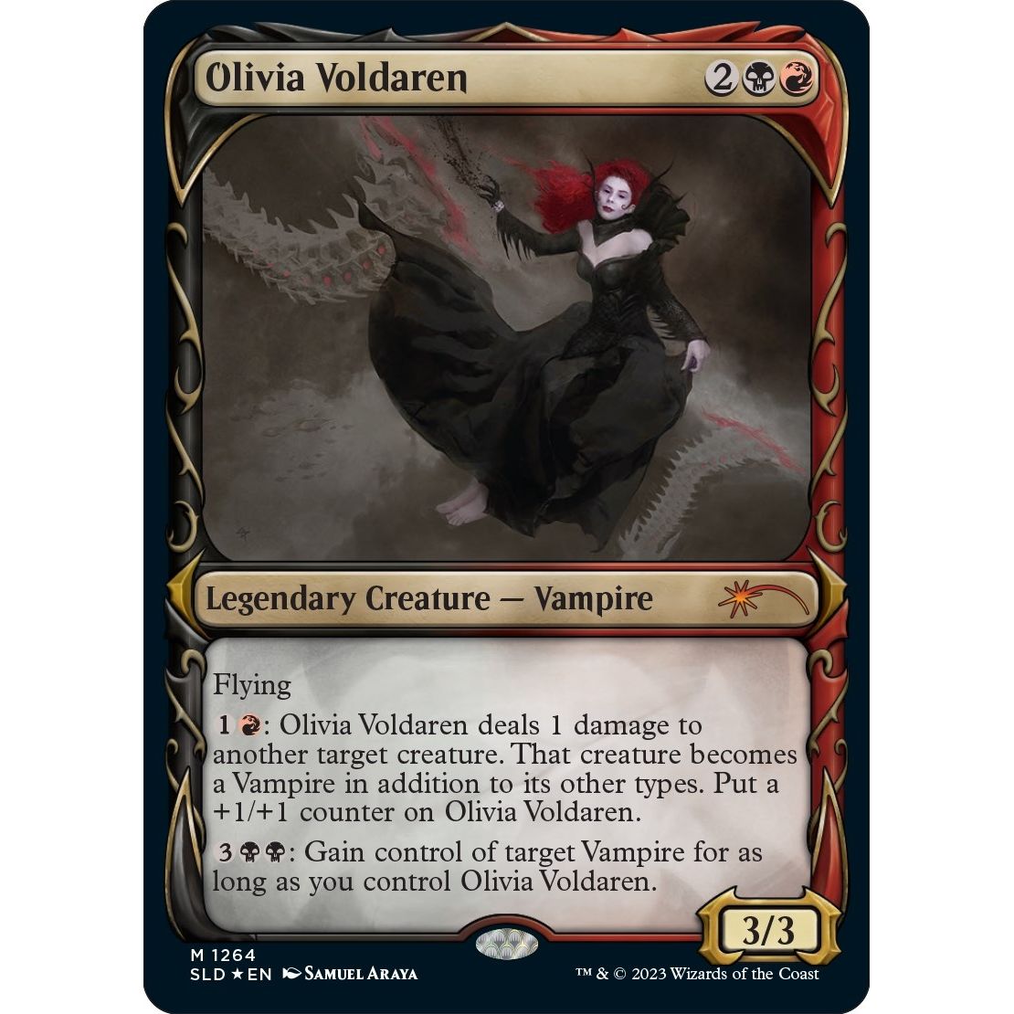 Image for Olivia Voldaren (Halo Foil) (1264) (SLD) - Magic: The Gathering