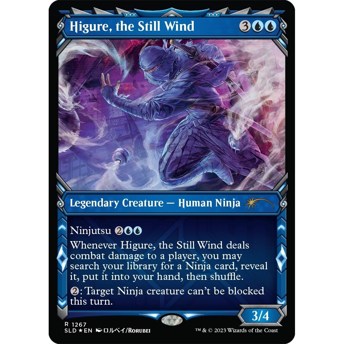 Image for Higure, the Still Wind (Halo Foil) (1267) (SLD) - Magic: The Gathering