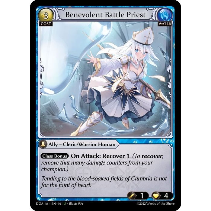 Image for Benevolent Battle Priest (161) (DOA 1st) - Grand Archive TCG