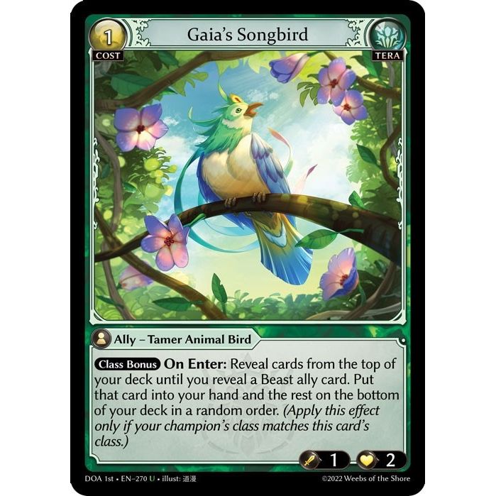 Image for Gaia's Songbird (270) (DOA 1st) - Grand Archive TCG