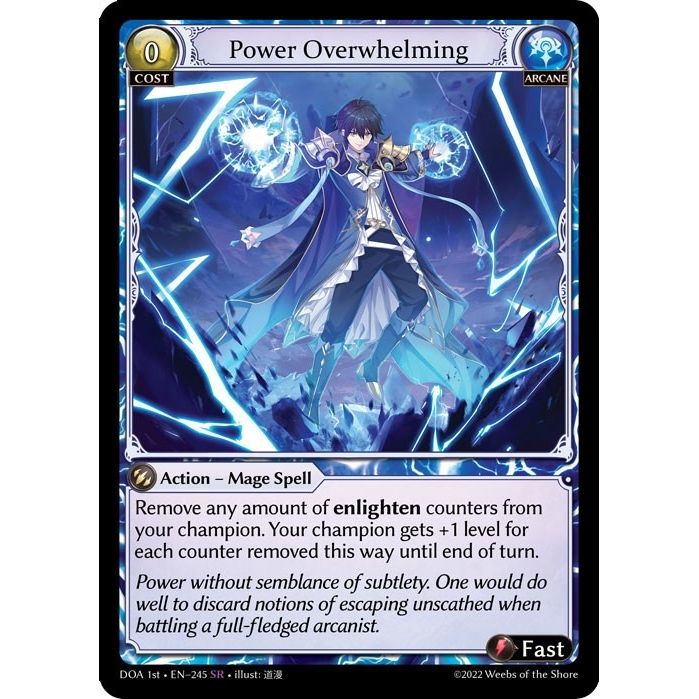 Image for Power Overwhelming (245) (DOA 1st) - Grand Archive TCG