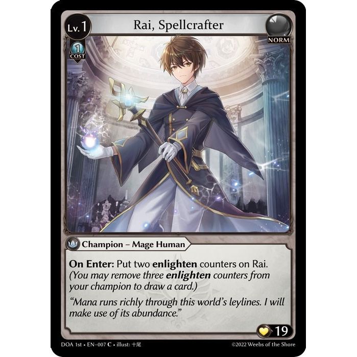 Image for Rai, Spellcrafter (007) (DOA 1st) - Grand Archive TCG