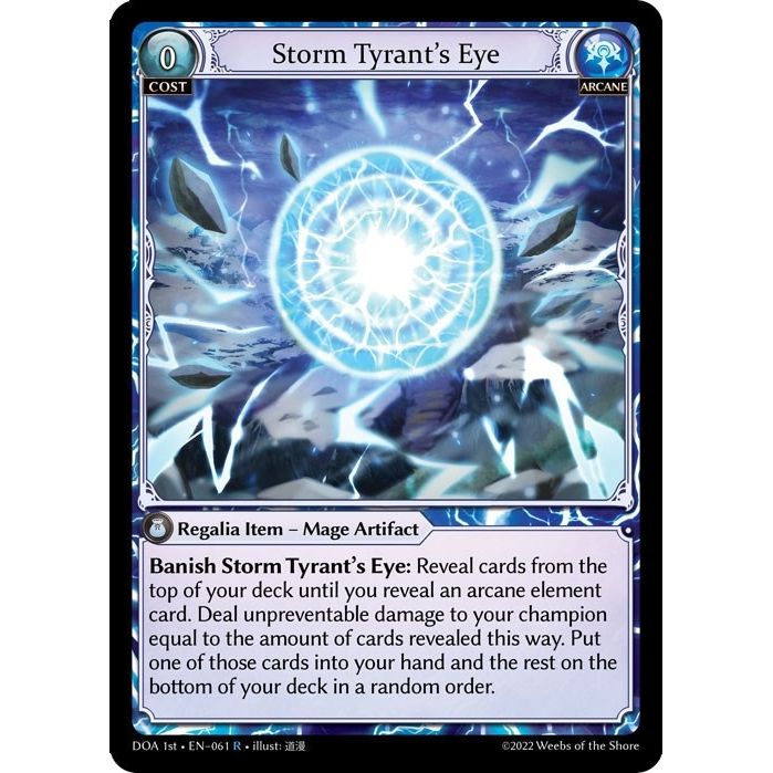 Image for Storm Tyrant's Eye (061) (DOA 1st) - Grand Archive TCG