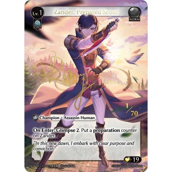 Image for Zander, Prepared Scout (CUR) (013) (DOA 1st) - Grand Archive TCG