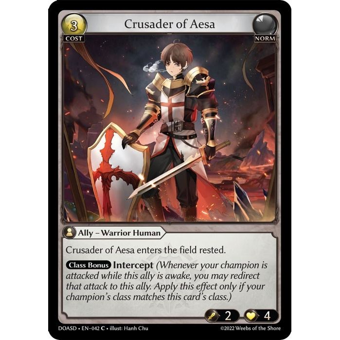 Image for Crusader of Aesa (042) (DOASD) - Grand Archive TCG