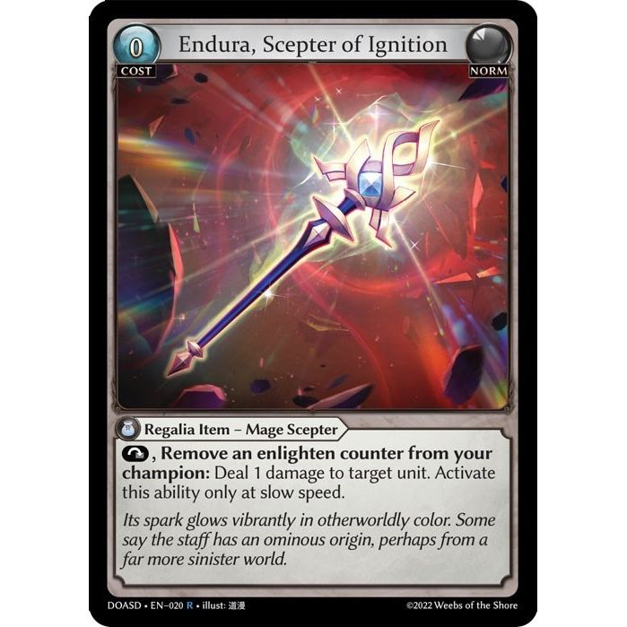 Image for Endura, Scepter of Ignition (020) (DOASD) - Grand Archive TCG