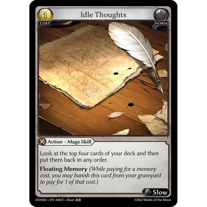 Image for Idle Thoughts (048) (DOASD) - Grand Archive TCG