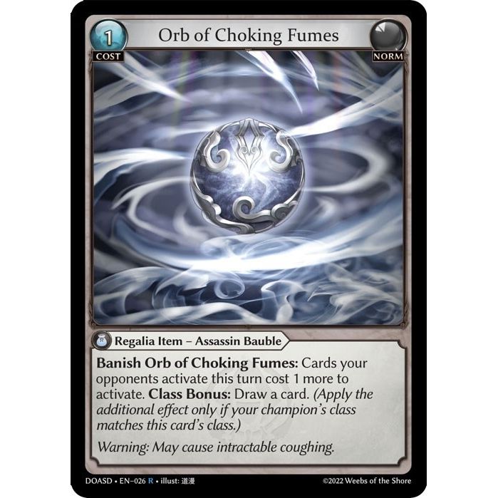 Image for Orb of Choking Fumes (026) (DOASD) - Grand Archive TCG