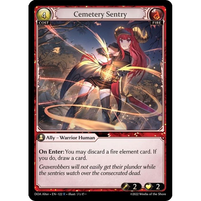 Image for Cemetery Sentry (122) (DOA Alter) - Grand Archive TCG